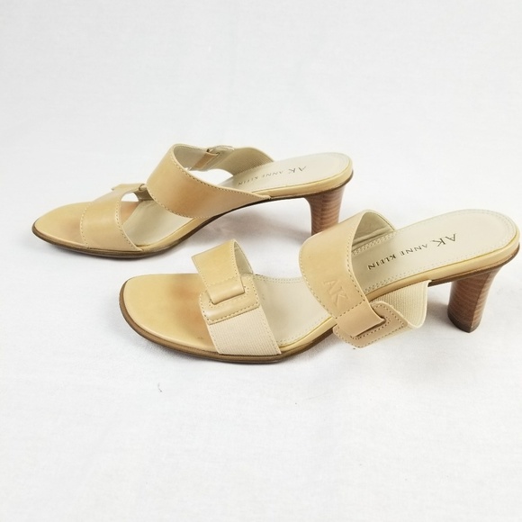 Anne Klein Double Leather Strap Heels Scandals - Picture 2 of 5